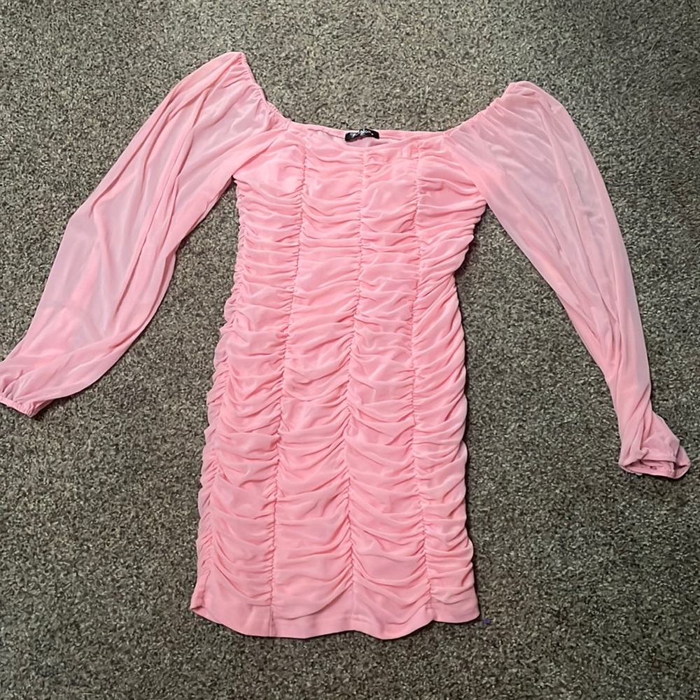 Pink Fashion Tight Dress